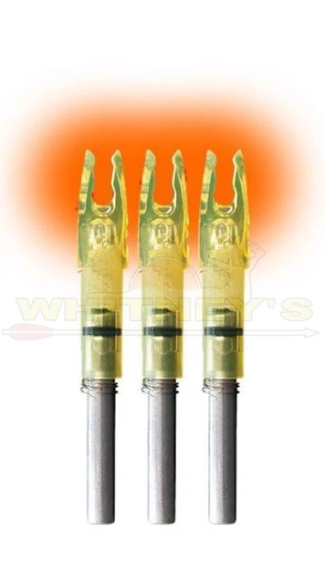 Burt Coyote Lumenok Lighted H Nocks - 3pk - Red - H3