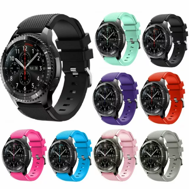 Silicone Bracelet Strap Replacement Watch Band For Samsung Galaxy Watch 46mm