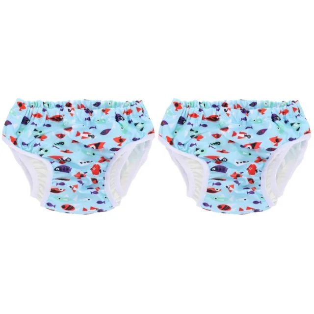 2 Pack Spandex Toddler Swim Diapers Baby Reusable Urinary Cushions