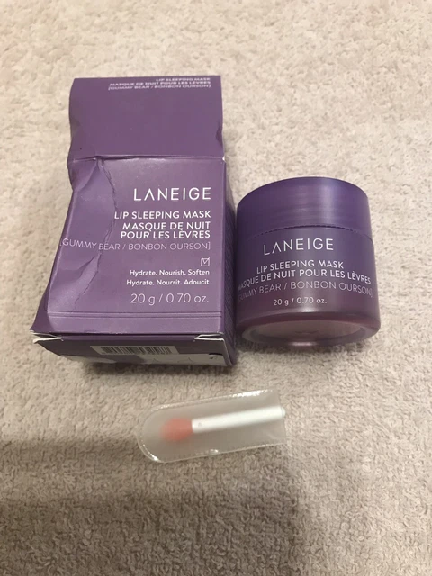 NIB Laneige Lip Sleeping Mask GUMMY BEAR Full Size Hydrating Overnight 0.70 oz