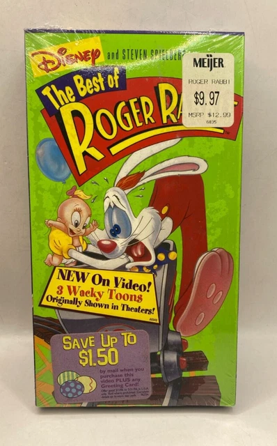 BEST OF ROGER Rabbit -VHS 1996 - Disney - Steven Spielberg - Sealed £18 ...