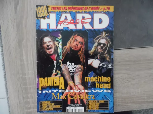 Magazine HARD FORCE n° 29 - Pantera / Max Cavalera / Machine Head - 01/1998