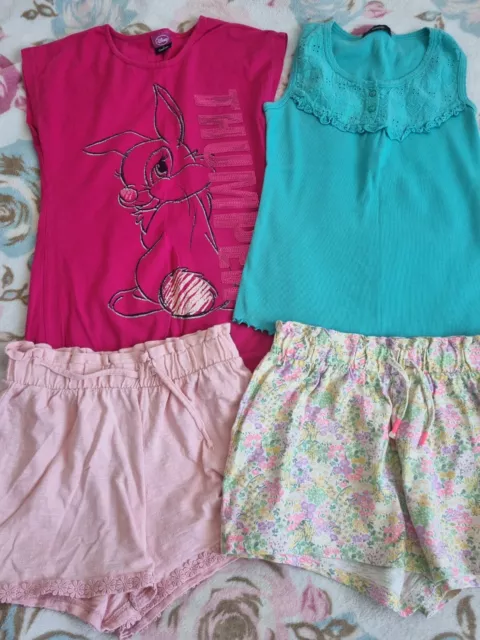 Small Girls Clothes Bundle Age 10 And 10-11 Summer Shorts And Tops. Next George