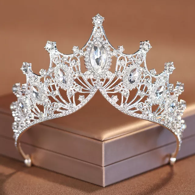 Baroque Wedding Headband Crystal Bridal Crowns Tiaras Hair Jewelry Accessor-wa