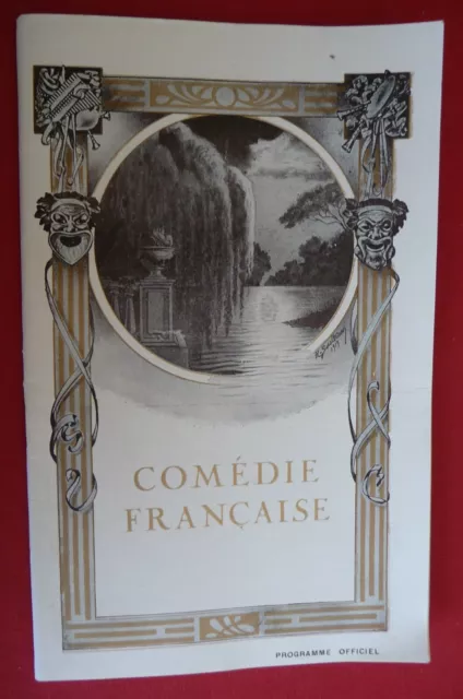 Programme de 1930 - COMEDIE FRANCAISE "LE CAROSSE DU SAINT-SACREMENT" + ...