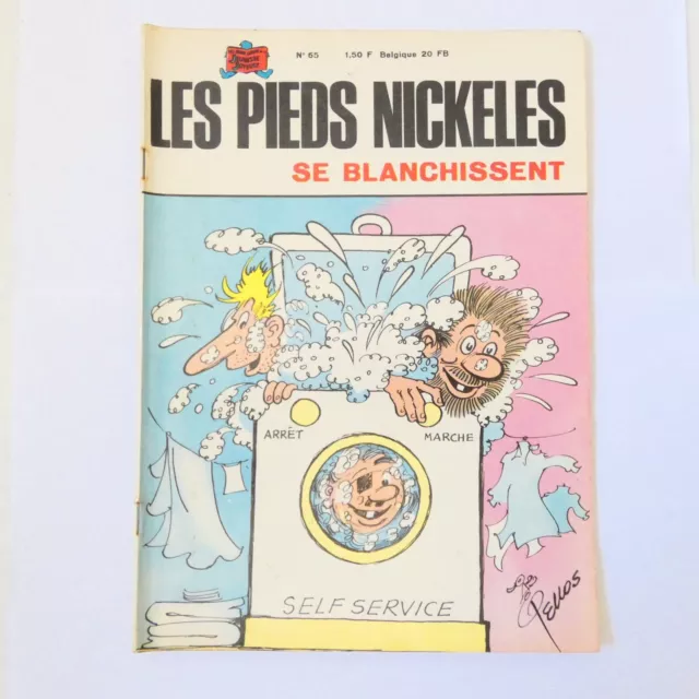 Les Pieds Nickeles Se Blanchissent N° 65 Pellos Pn Jeunesse Joyeuse Edition 1969