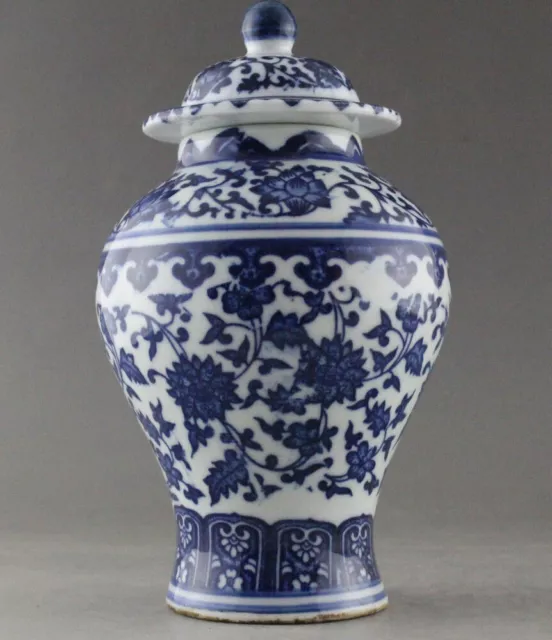 Fine China Hand Painted flower Blue and White Porcelain vase & Jar