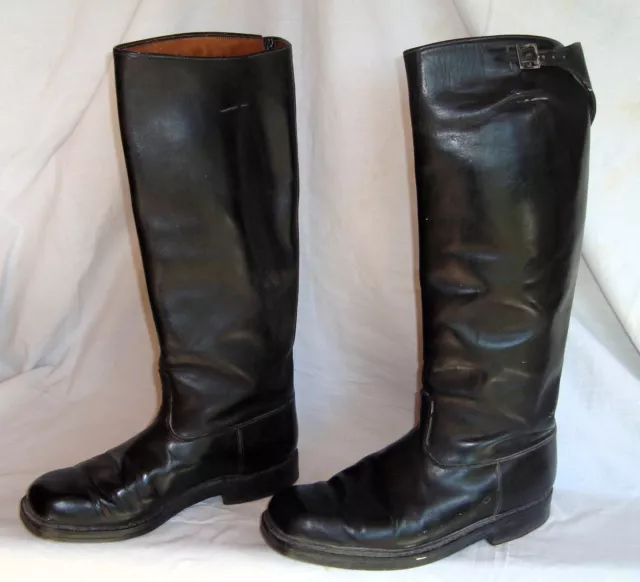 German officer boots Offiziersstiefel  Polizeistiefel Schaftstiefel Gr. ca 43/44