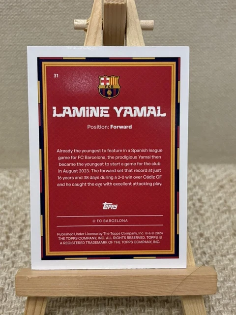 LAMINE YAMAL RC Red Loong 2024 Topps Year Of Dragon FC BARCELONA Spain