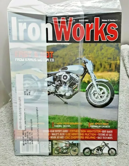 Ironworks Motorcycle Magazine March 2012 Never Opened Condition