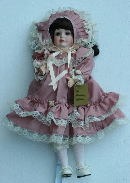 Adorable Vintage SAVANNAH Bisque Porcelain Doll 16” #73030