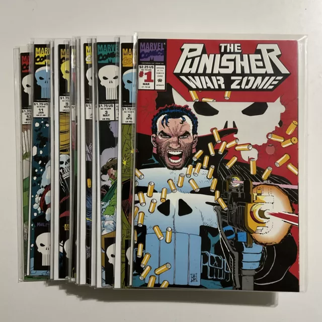 The Punisher War Zone Lot  1-13 Marvel Comics