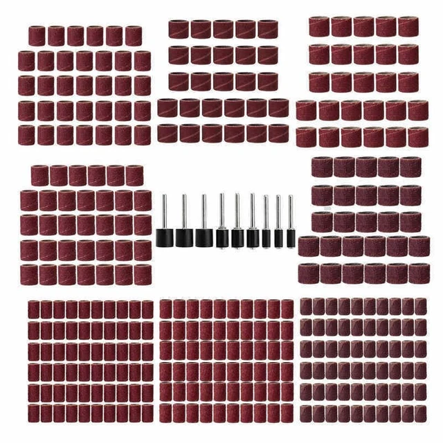 ""Kit de lijado de 3/8" herramientas de taladro de tambor abrasivo giratorio 338x 338 piezas lijadora redonda