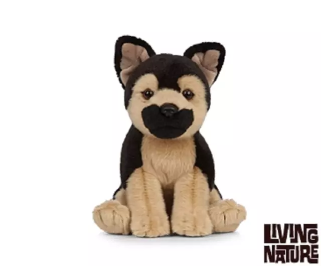 Living Nature German Shepherd Puppy - An440 Dog Pet Puppy Animal Plush Toy Cute
