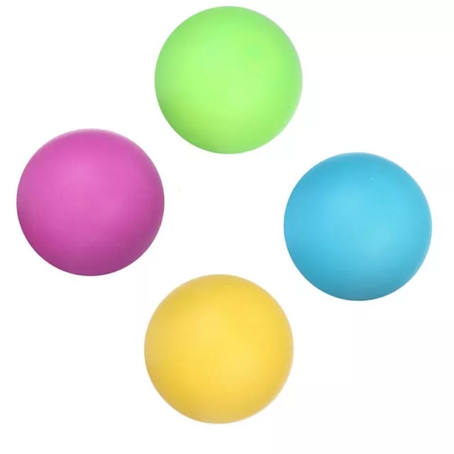 4 PCS  Soft Rubber Squeeze Color Balls Kneading Toys M6B39988