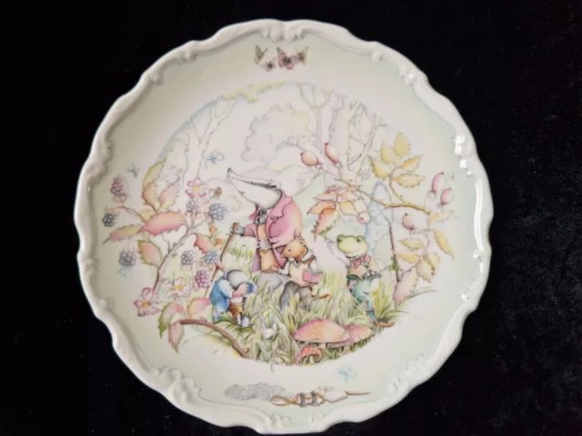 Royal Doulton The Wind in the Willows Collector Plate Rambling in the Wild Wood