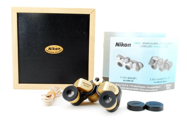 Raro【Limitado a 2000 en estuche de cosméticos】Nikon Mikron 2000 7x15 7°...