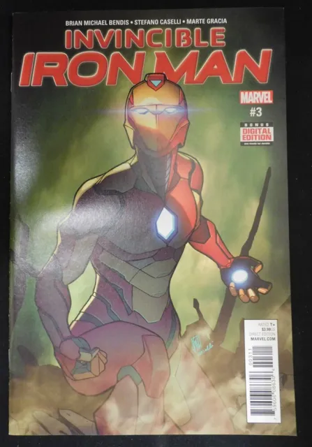Invincible Iron Man 3 Marvel Comic Ironheart Riri Williams Bendis 2017 Nm