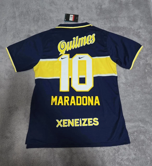 MAGLIA MARADONA BOCA Juniors 1996-1997 Home Taglia L EUR 45,00