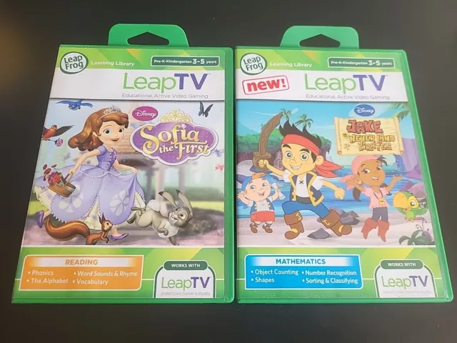 LeapFrog LeapTV Disney Sofia The First & Jake & The Neverland Pirates Games