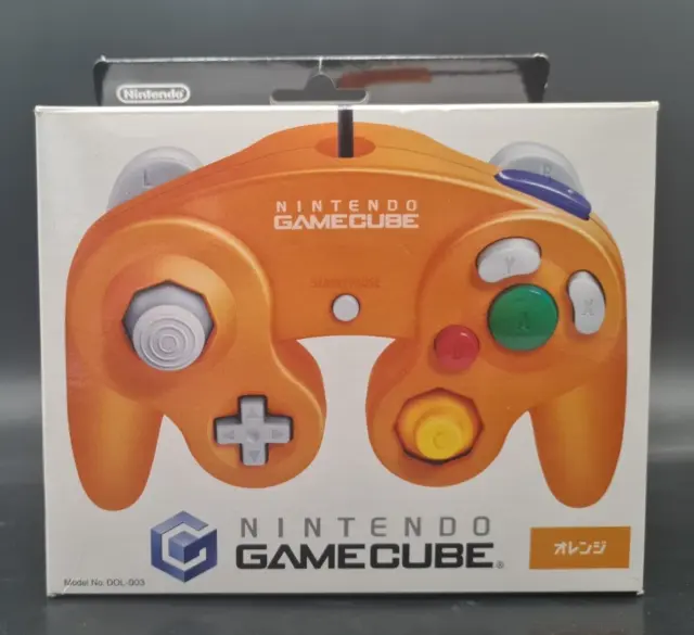 Manette Nintendo Gamecube Orange Spice Controller en boîte Boxed Très Bon Etat