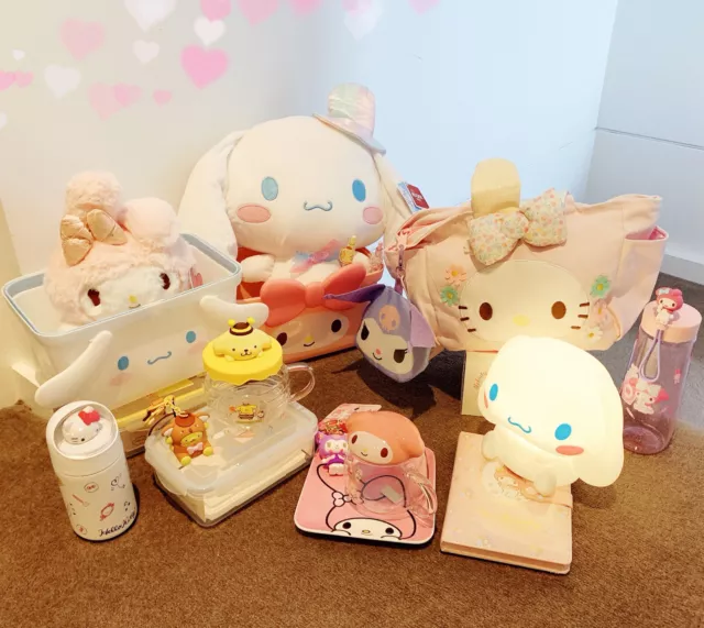 Sanrio 2 items Gift Box - Hello Kitty, My Melody, Cinnamoroll, Pompompurin,& etc