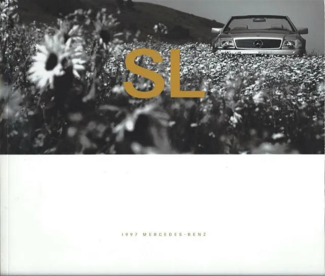 1997 Mercedes Benz SL-Class sales brochure. Clean. Quality printing ! 52pages.