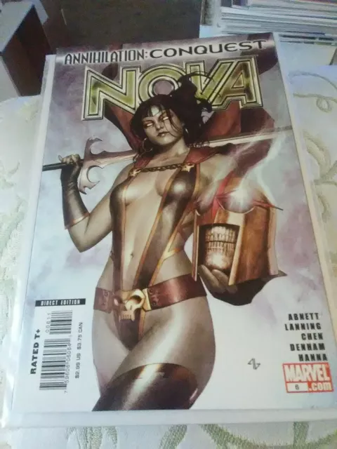 Nova #6A, Adi Granov Gamora Cover, Annihilation: Conquest Tie-In, 2007, Marvel