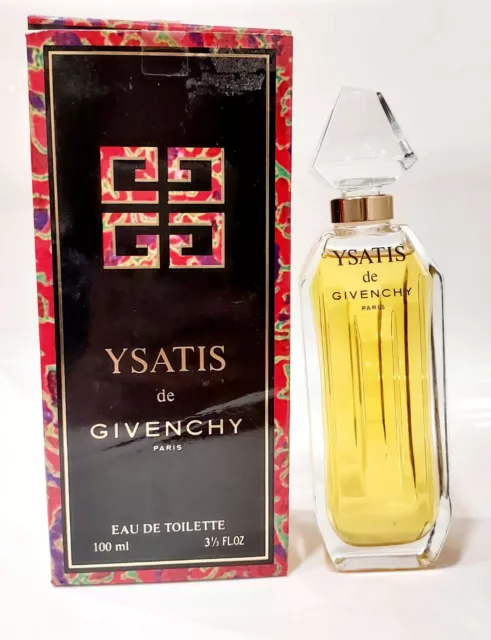 VINTAGE YSATIS de GIVENCHY EAU DE TOILETTE 100 ML 3 1/3  FL. OZ. - OLD EDITION