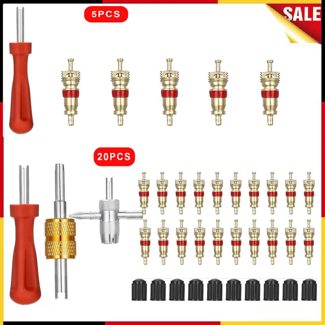 5/20 VALVE CORES&VALVE Key Wheel Tyre Inner Tube Valve Remover Removal