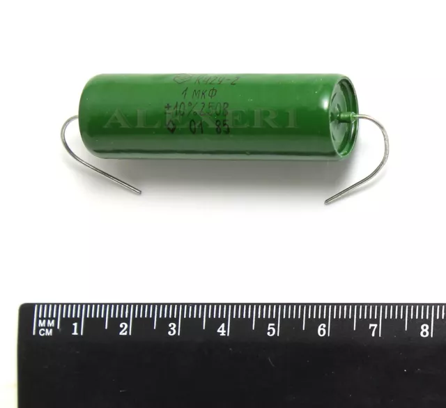 8pcs K42Y-2 PIO Audio Capacitor 1uF 250V 10% Paper in Oil USSR NOS