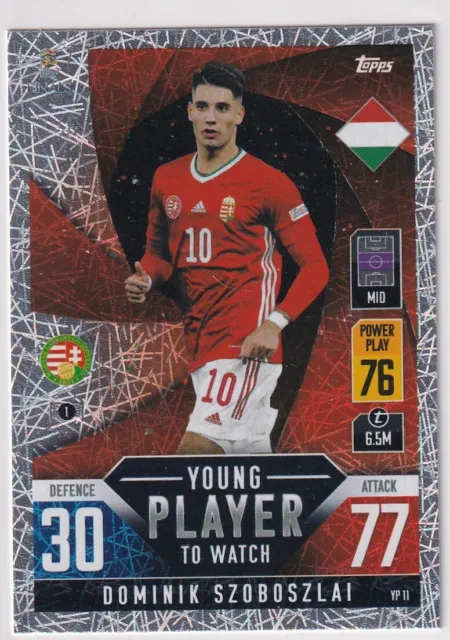 Topps Match Attax Road Nations League 2022 YP 11 Dominik Szoboszlai Young Player