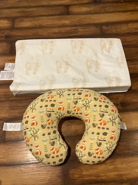 Boppy pillow and baby changing pad