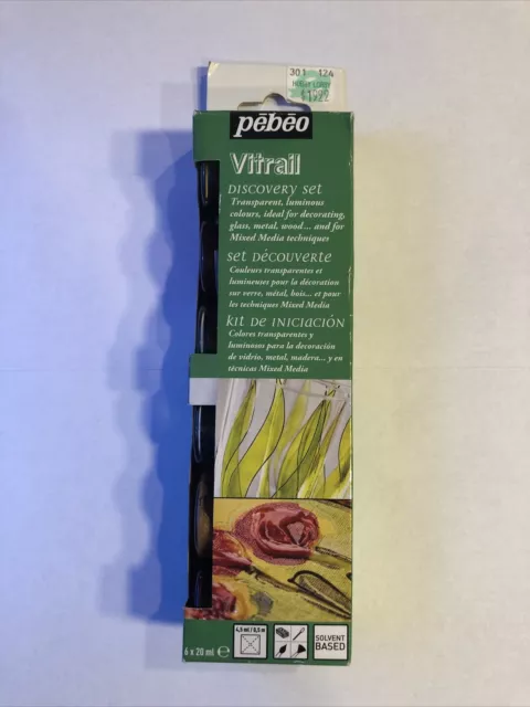 Pebeo Vitrail Discovery Set 6 x 20ml Transparent Colors