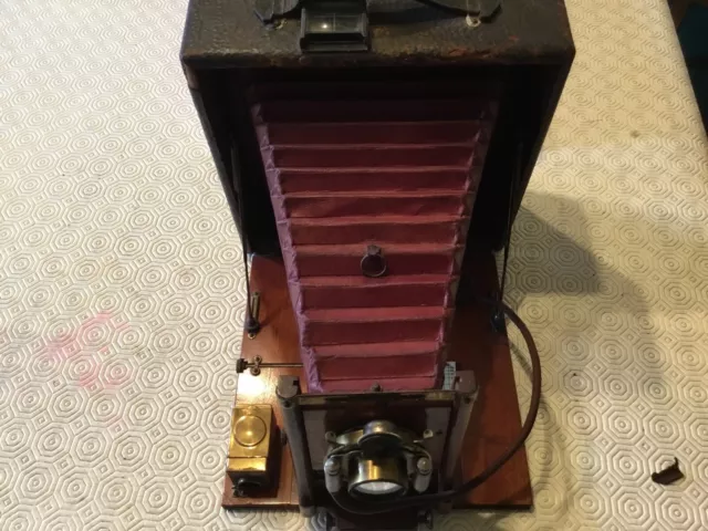 large Vintage Fold Out Camera, Wollensak U S A