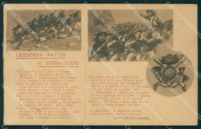 Militari Bersaglieri IV Reggimento cartolina QT5635