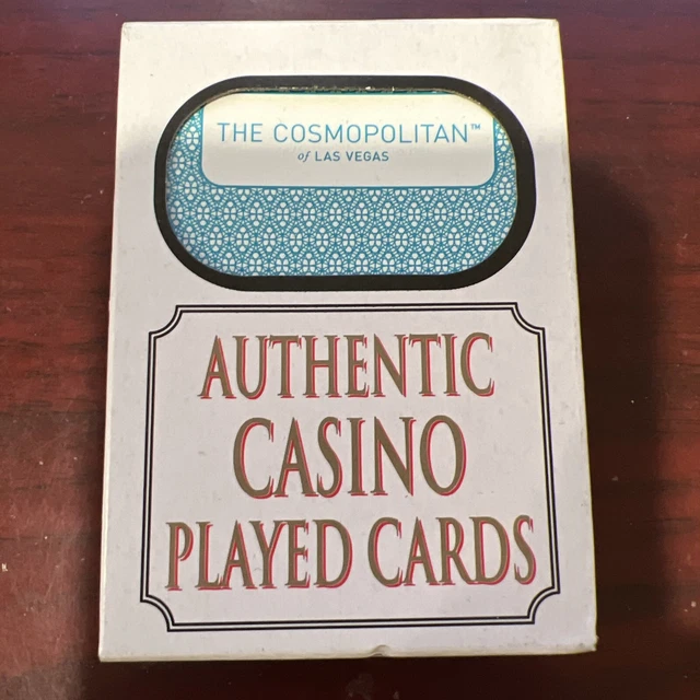The Cosmopolitan Casino Playing Cards Played Used Deck Las Vegas Nevada