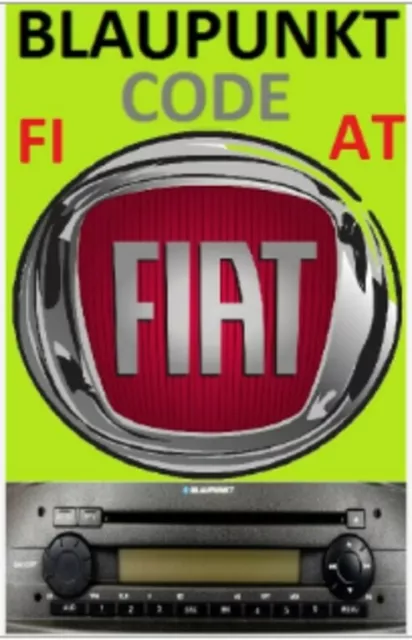 Autoradio (code de déverrouillage non fourni) pour FIAT Qubo
