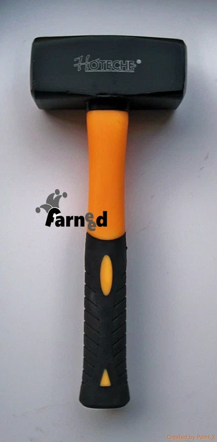 Petit Maillet Mazzola Marteau avec Manche 1 KG Maçon Poignée En Fibre Access 319