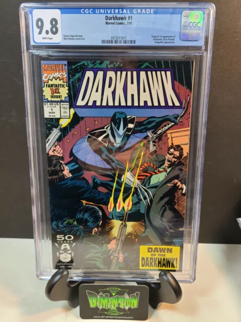 Darkhawk #1 Danny Fingeroth (1991) Cgc 9.8 Wp 1St Appearance Of Darkhawk Nm/Mt