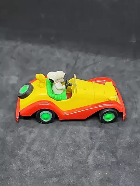 Vintage Aviva Peanuts Snoopy & Woodstock Roaster Sports Car Diecast 
