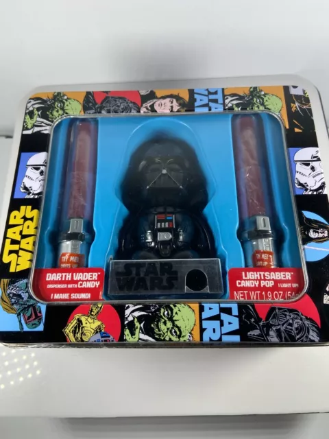 Star Wars Darth Vader Light Saber Candy Dispenser with Sound New in Sealed Box
