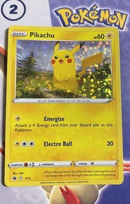 pikachu happy meal holo