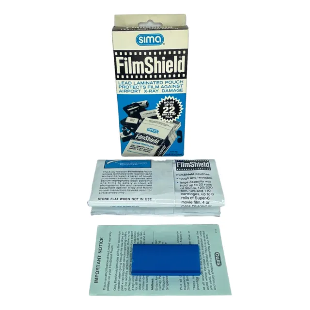 Película protectora de plomo bolsa laminada con escudo de película Sima - aparece sin usar desde 1978
