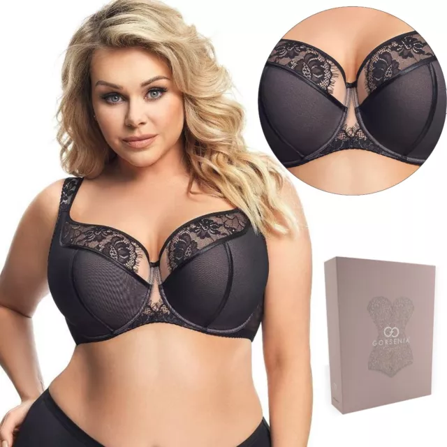 FLORENCE + FRED 34DD Black bra Non-padded double layer lace cup's underwire  GC £3.50 - PicClick UK
