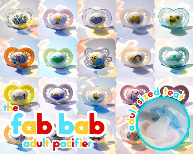 Adult Baby Diaper Lover Converted Adult Pacifier/Dummy/Soother AGE PLAY/ABDL/CGL