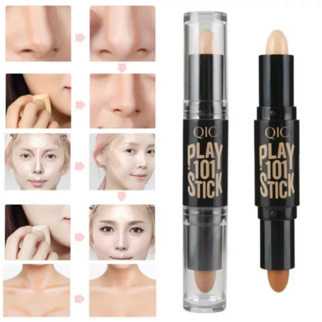 2 in1 Double-ended Contour Stick 3D Face Eye Foundation Contouring Highlighter 2