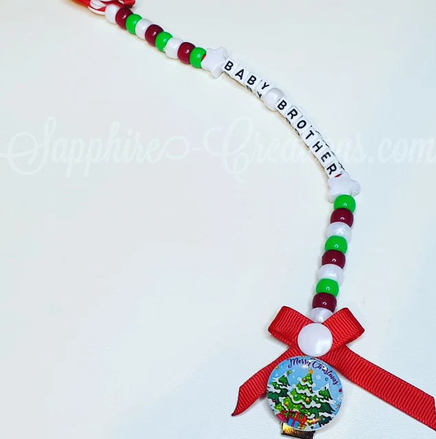 Navidad Mi primer bebé ficticio clip chupete rosa azul baby shower regalo niñas niños