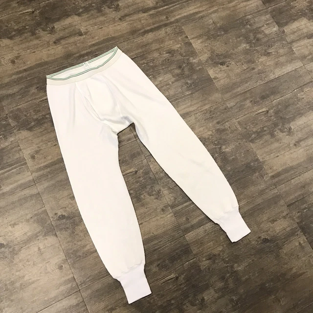Vtg 70s Hanes Waffle Knit Thermal Pant Long John Sz Large Long Men's Base Layer