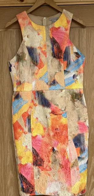 H M MULTI COLOURED Sleeveless Dress. Size 14. Stunning Design